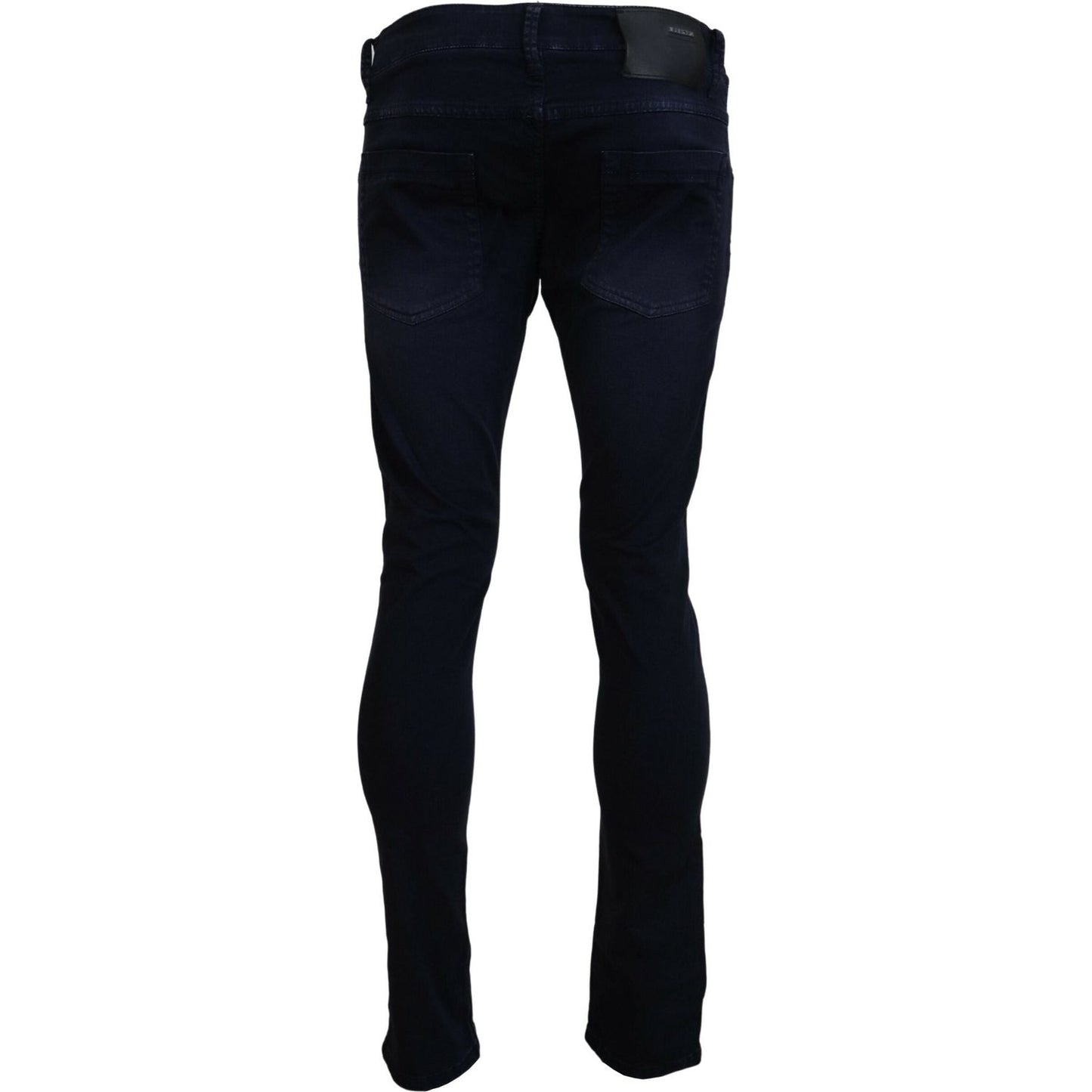 Acht Blue Cotton Tapered Slim Fit Men Casual Denim Jeans