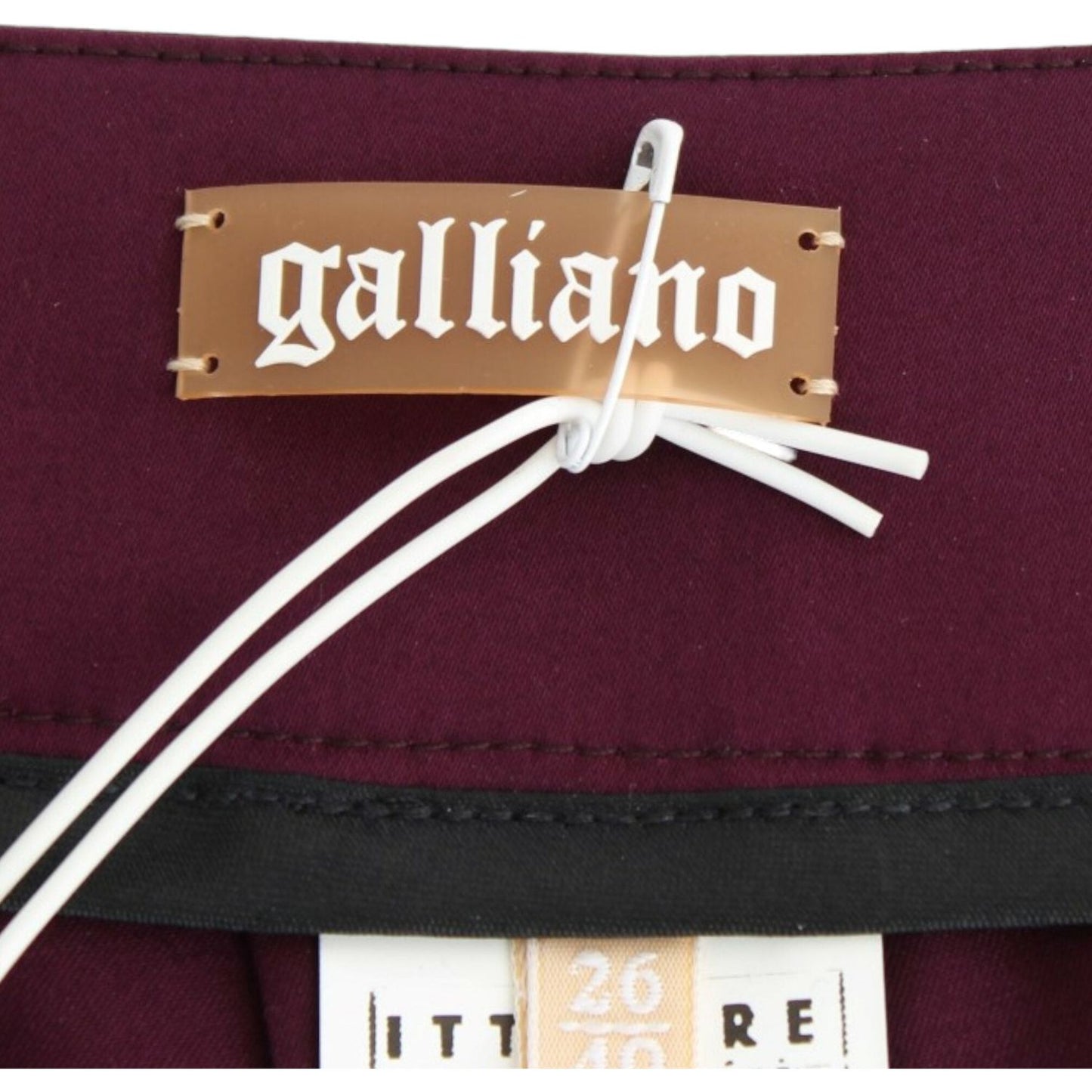 John Galliano Purple slim fit pants