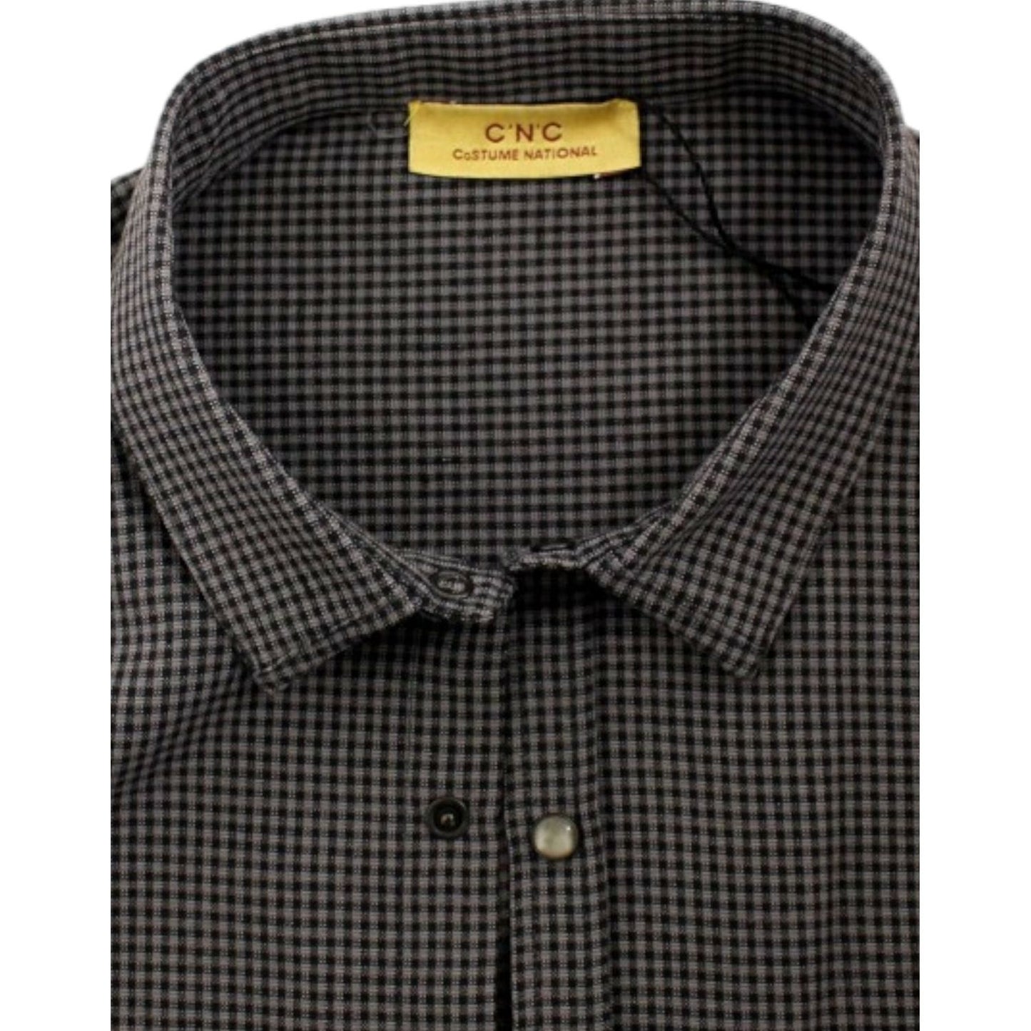Costume National Gray linen casual shirt