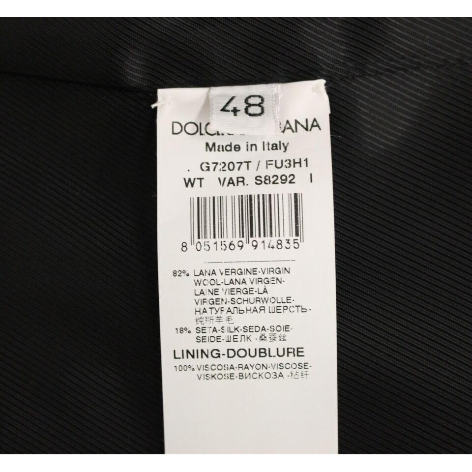 Dolce & Gabbana Gray Wool Silk Dress Vest Gilet Weste