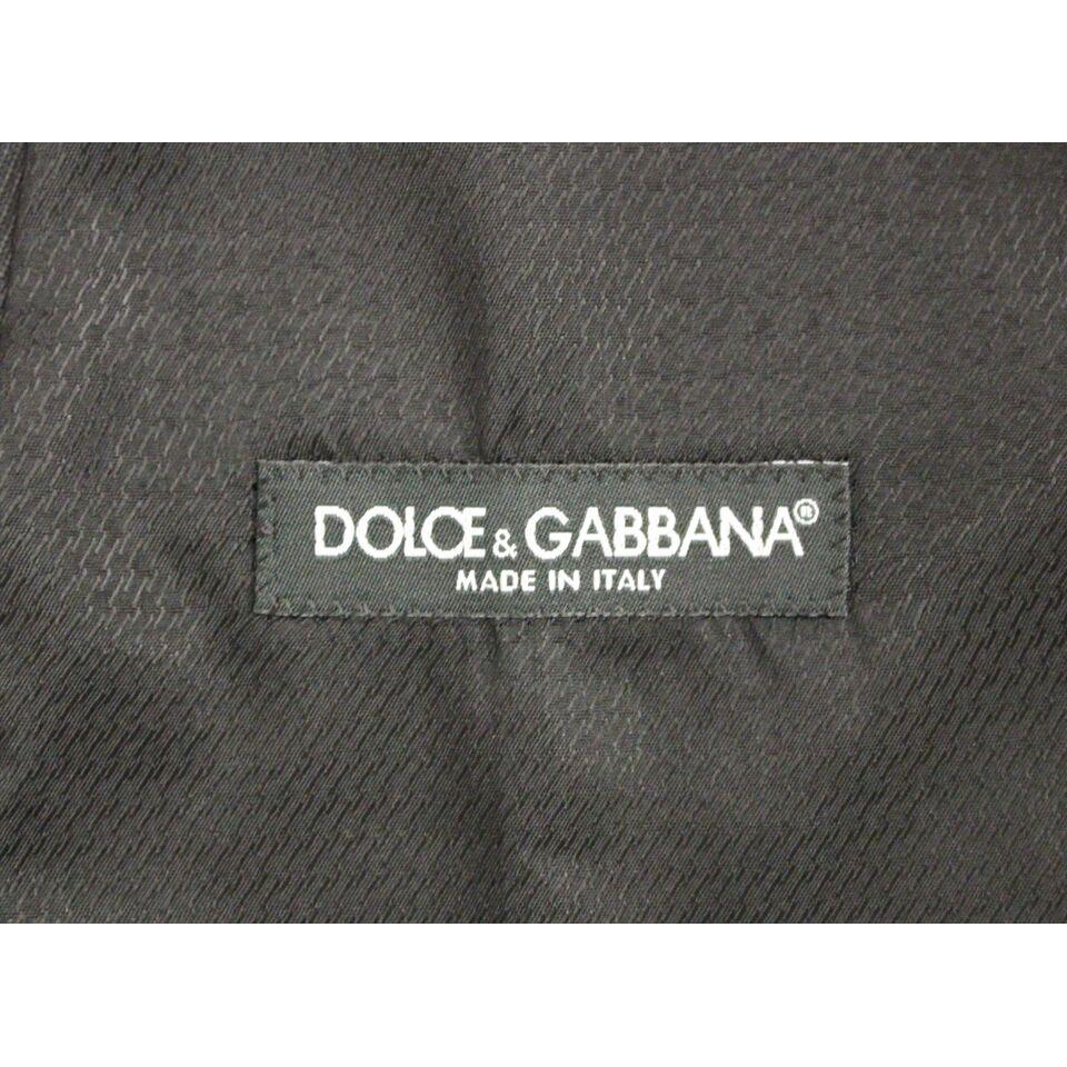 Dolce & Gabbana Gray Wool Formal Dress Vest Gilet Weste