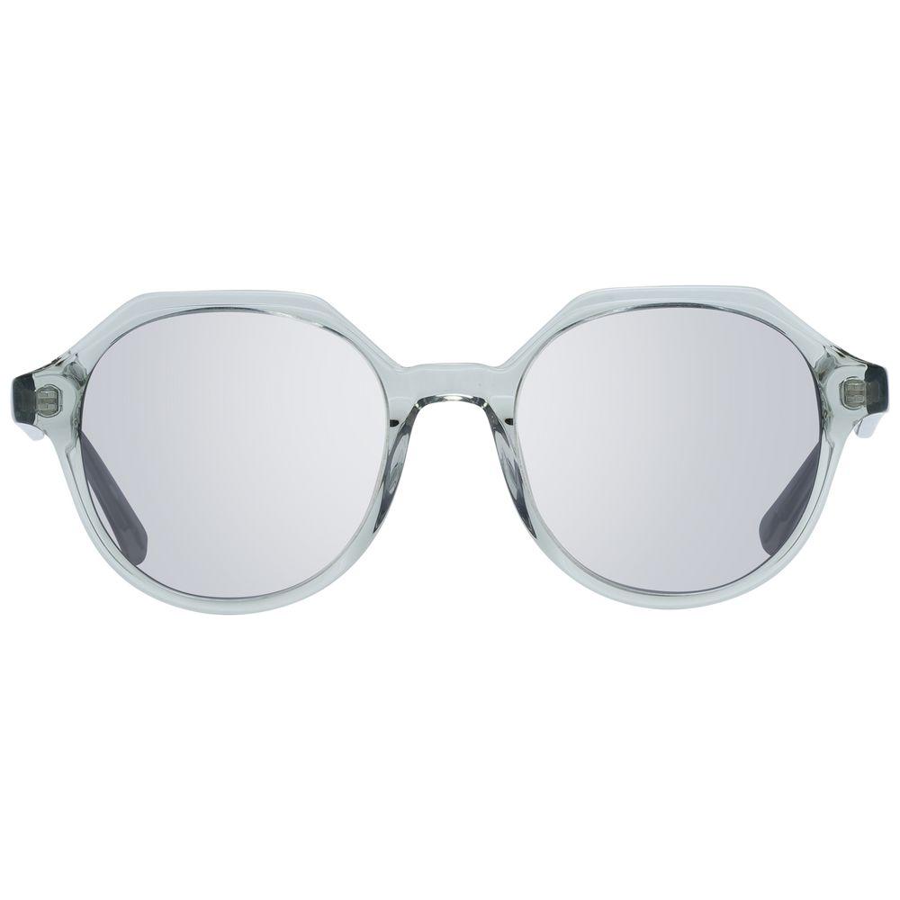 Scotch & Soda men's round green sunglasses with full-rim acetate frame and grey lenses, offering 100% UVA/UVB protection.