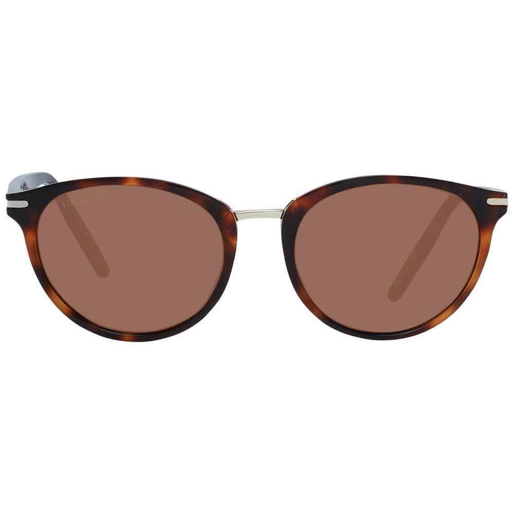 Serengeti Brown Acetate & Metal Sunglasses