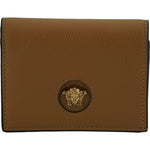 Versace Elegant Compact Leather Wallet in Brown 8054712459283
