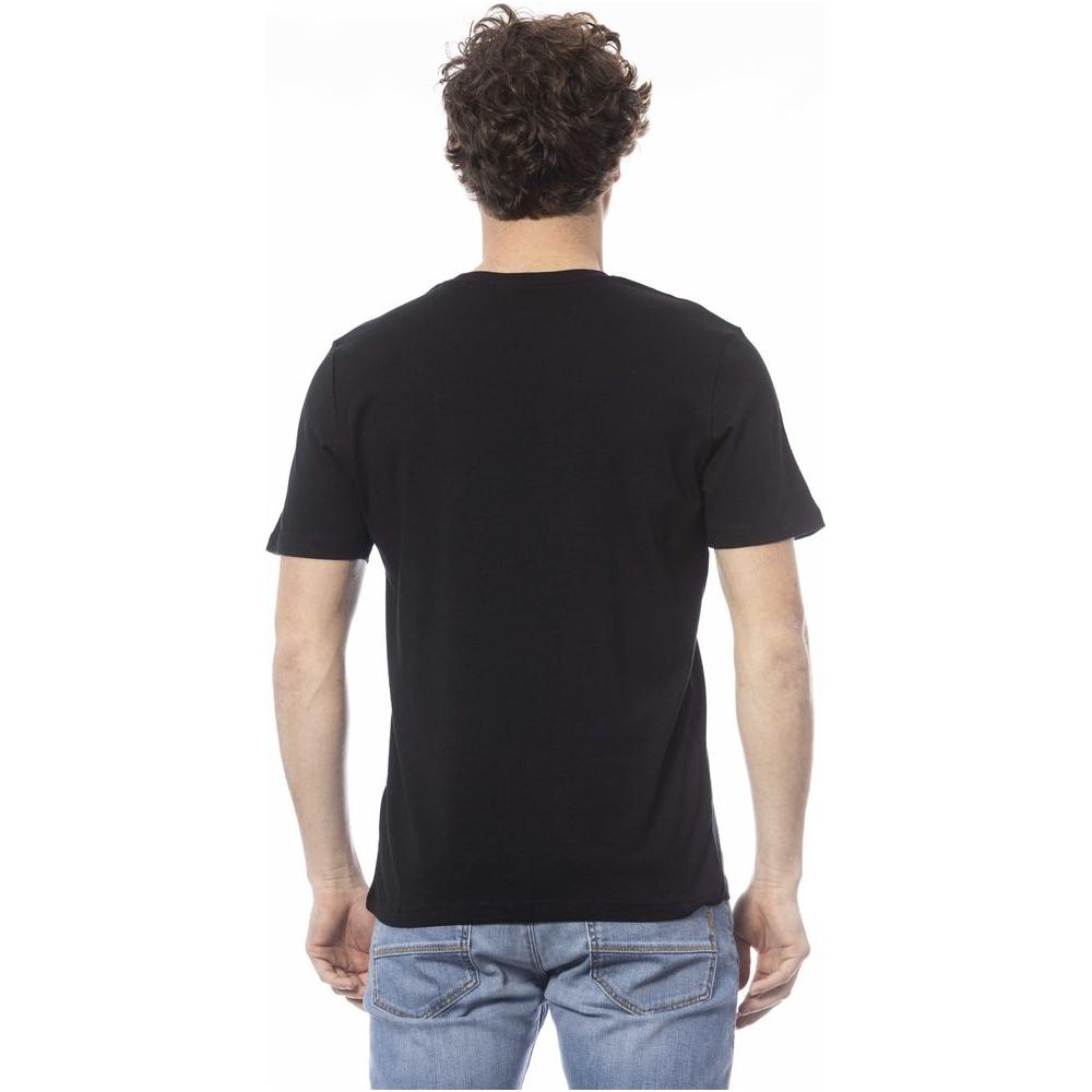 Ungaro Sport Black Cotton Men T-Shirt UN-24071-M