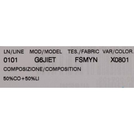 Dolce & Gabbana White Black Striped Cotton Linen Shorts