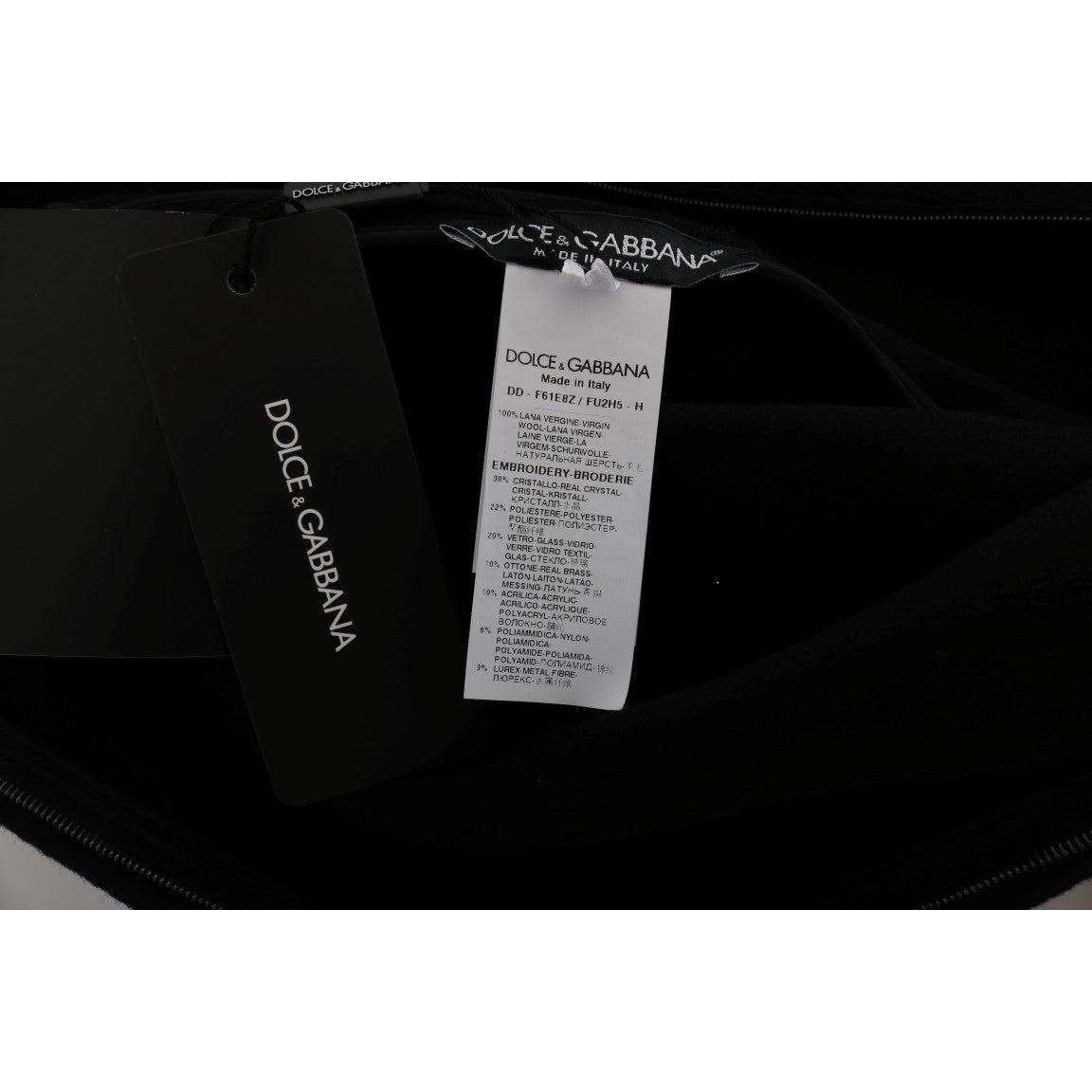 Dolce & Gabbana Black I AM A PRINCESS Crystal Shift Dress