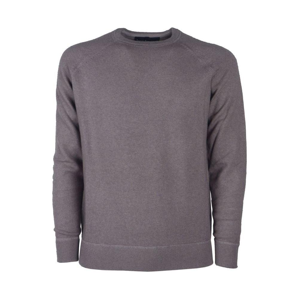 Emilio Romanelli Gray Cashmere Men Sweater