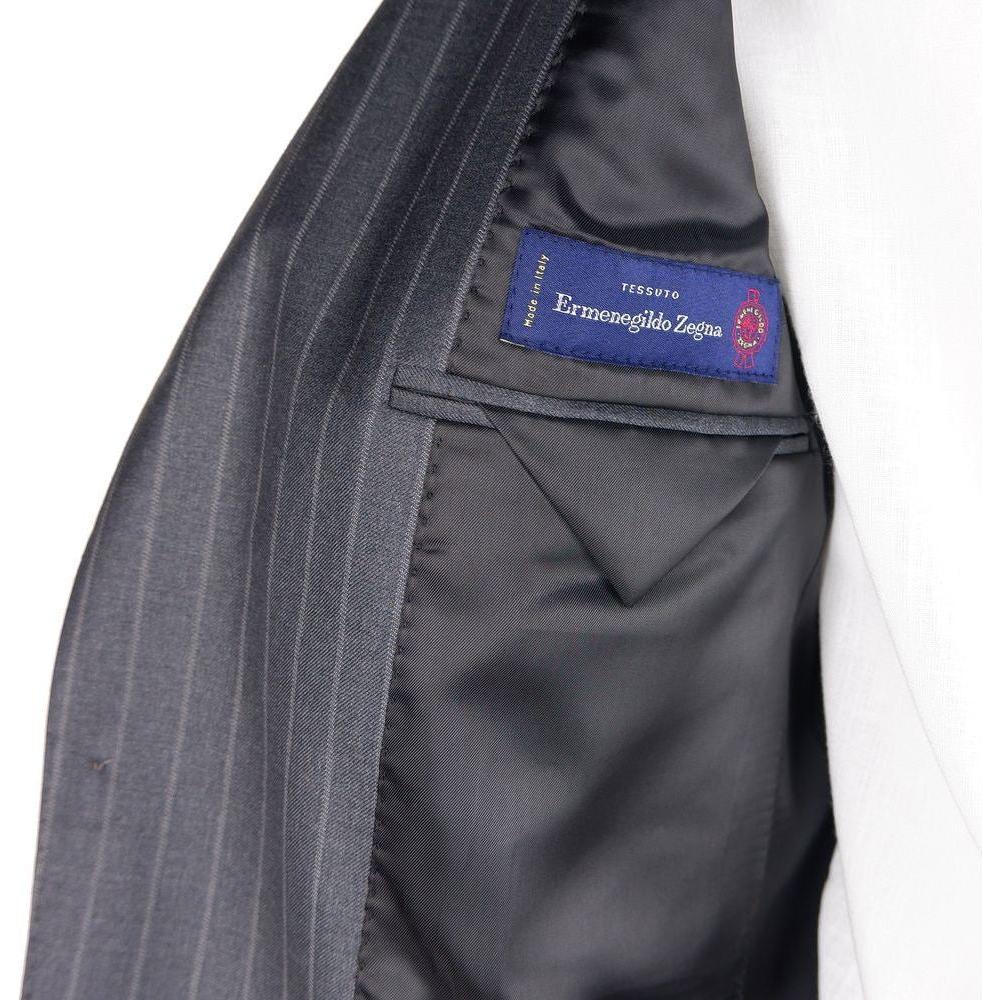 Made in Italy Gray Wool Men's Suit
