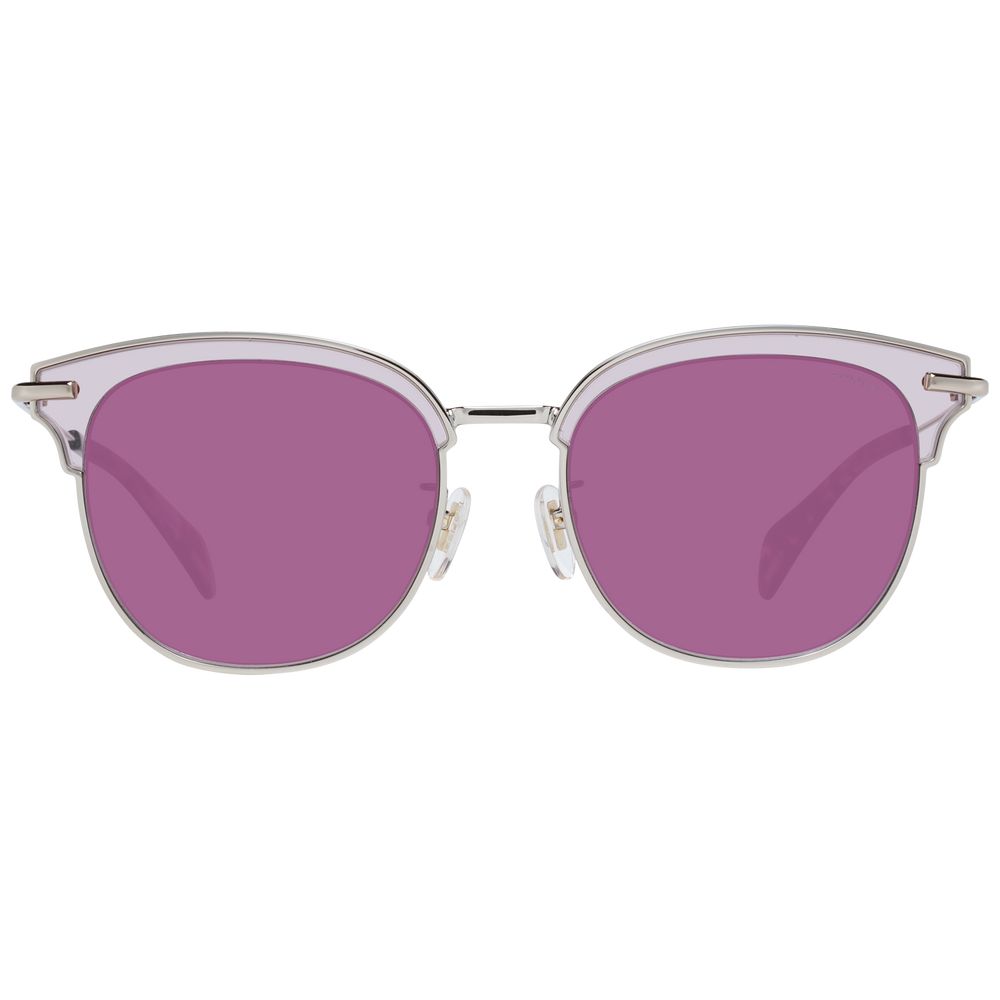Police Burgundy Metal & Plastic Sunglasses