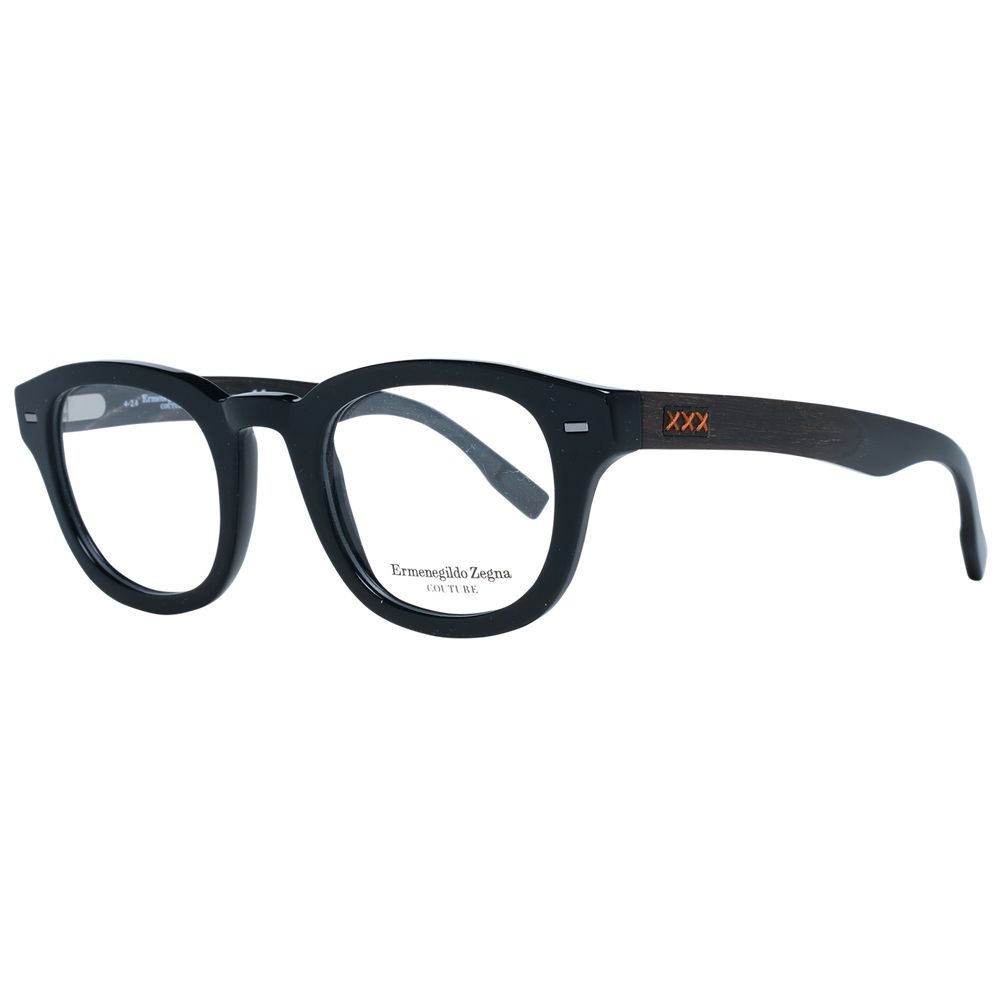 Ermenegildo Zegna Black Men Optical Frames ER-1038895