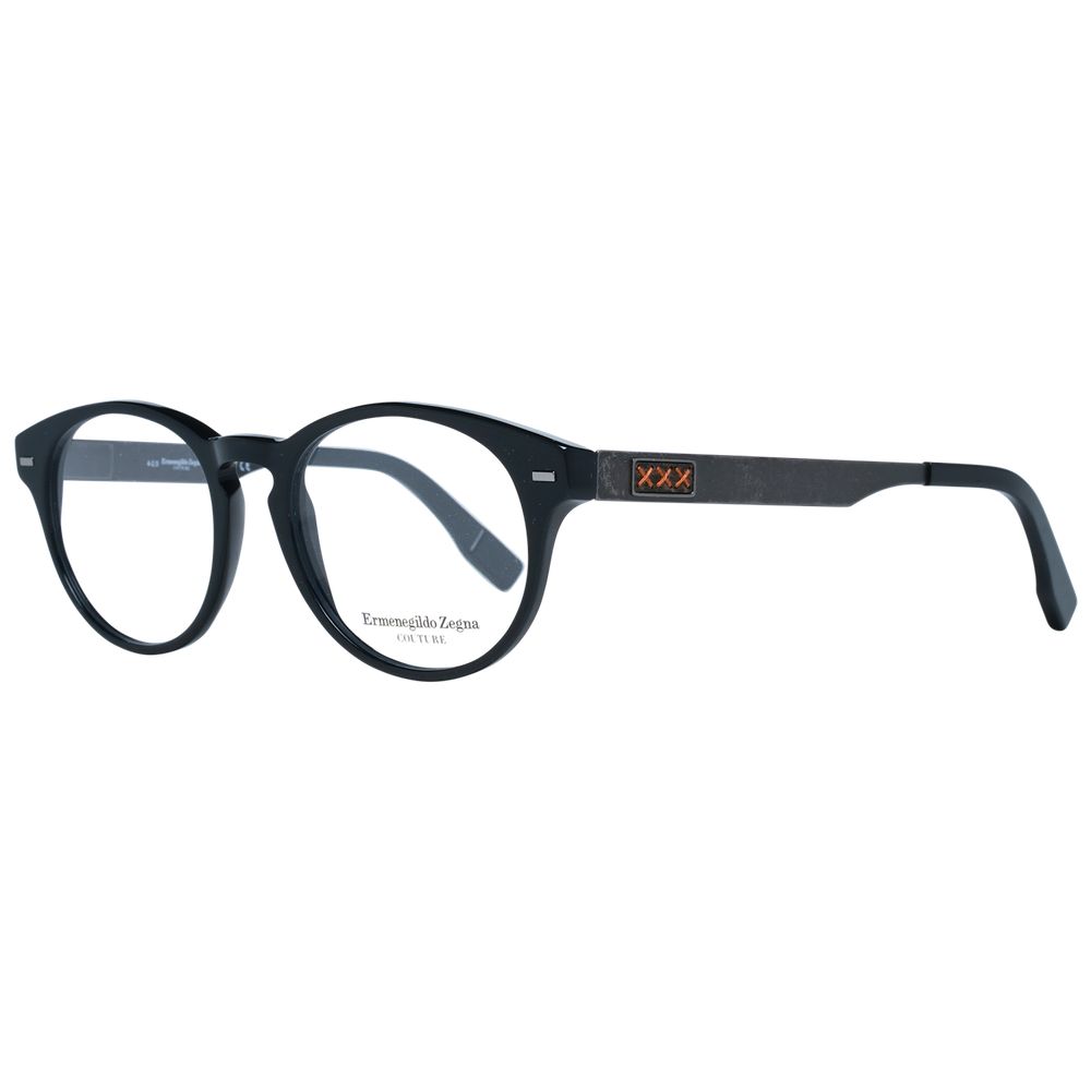Ermenegildo Zegna Black Men Optical Frames ER-1038906