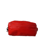 Dolce & Gabbana Red Nylon Calfskin Hand Shoulder Duffel Bag BAG1486