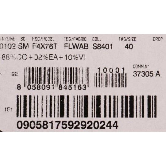 Dolce & Gabbana Dark Green Baroque Velvet Pencil Skirt