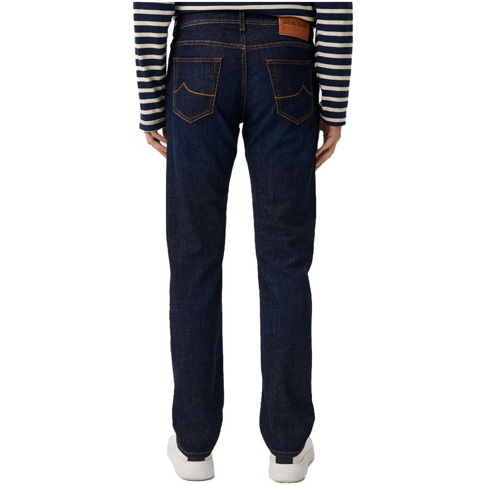 Jacob Cohen Blue Cotton Men Jeans