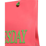 Alberta Ferretti Pink Leather Weekend Wednesday Shopping Tote Bag BAG1552
