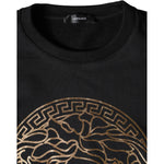 Versace Black Medusa Fleece Cotton Crew Neck Sweatshirt Sweater TSH86765-L