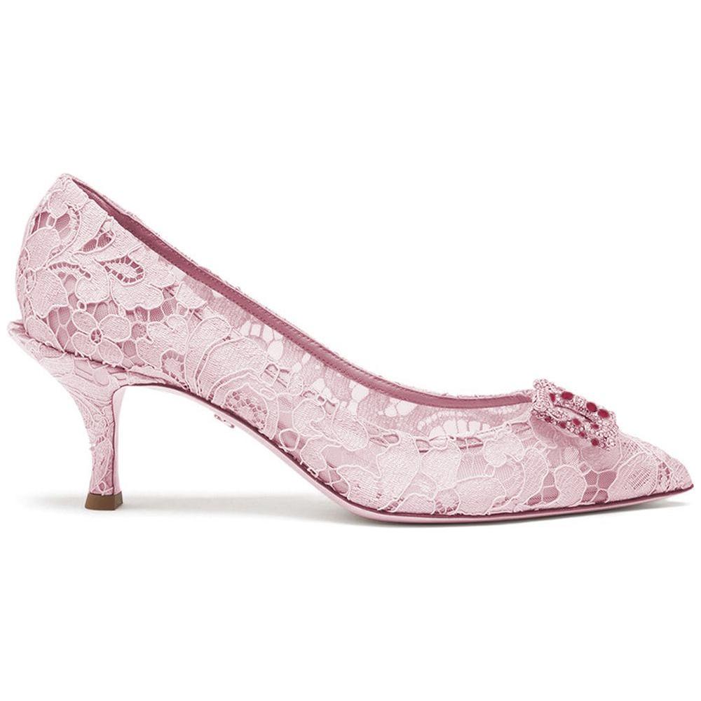 Dolce & Gabbana Pink Viscose Women Pump