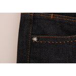 Costume National Sleek Dark Blue Super Slim Jeans Costume National Gray
