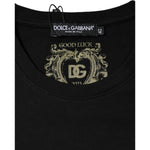 Dolce & Gabbana Black Cotton Crew Neck Short Sleeve T-shirt TSH86520-42