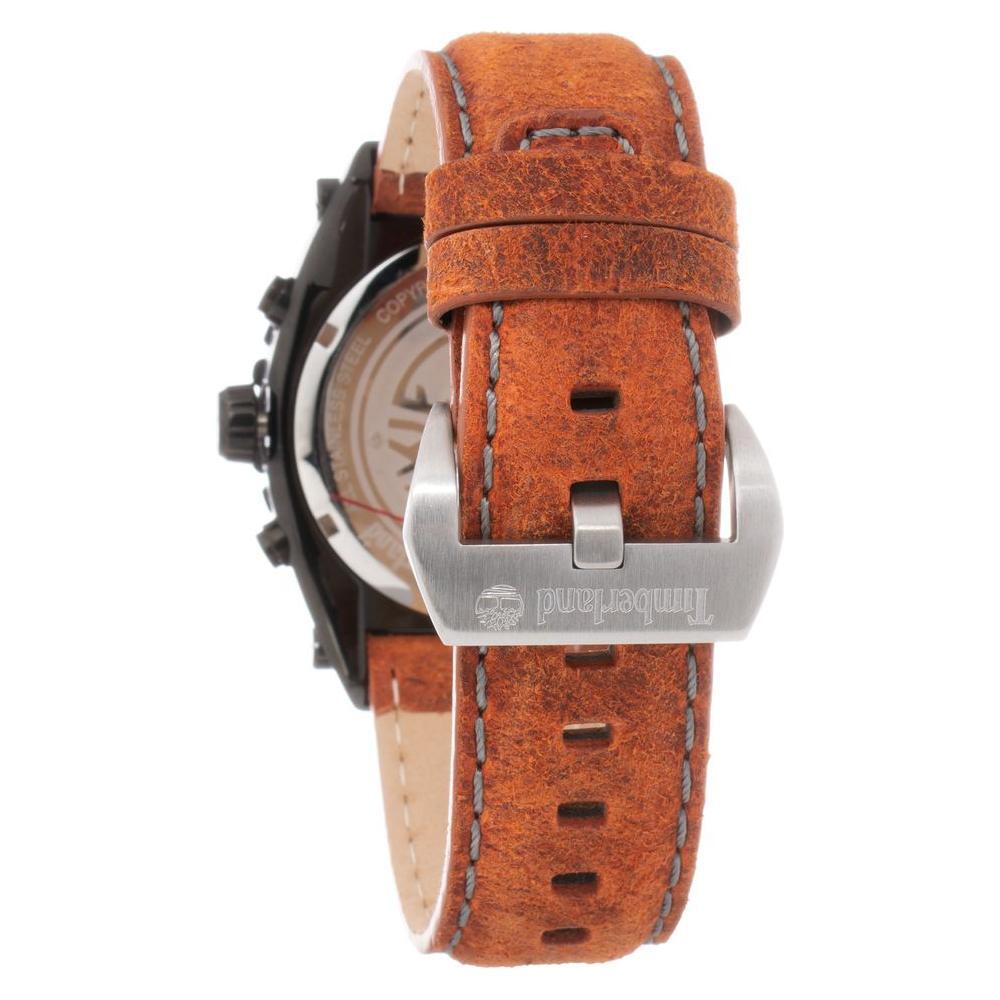 Timberland Brown Leather Dress Watch