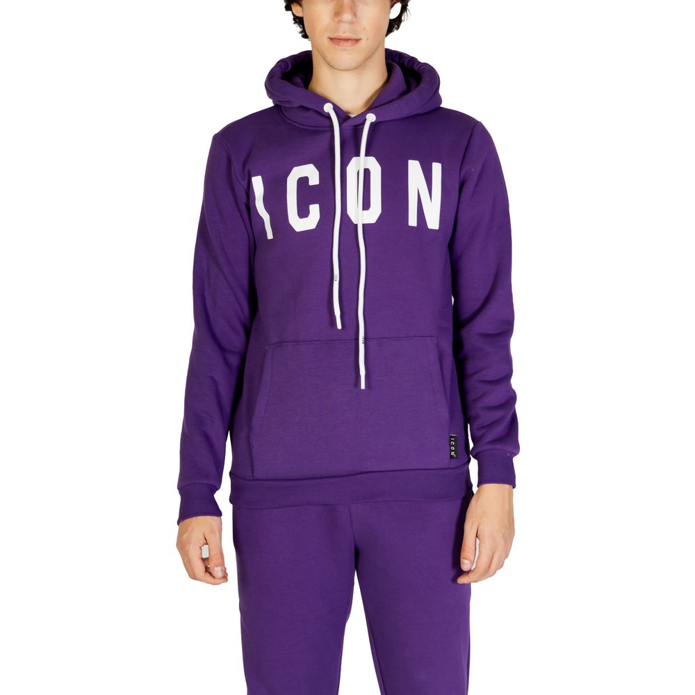 Icon Purple Cotton Hoody