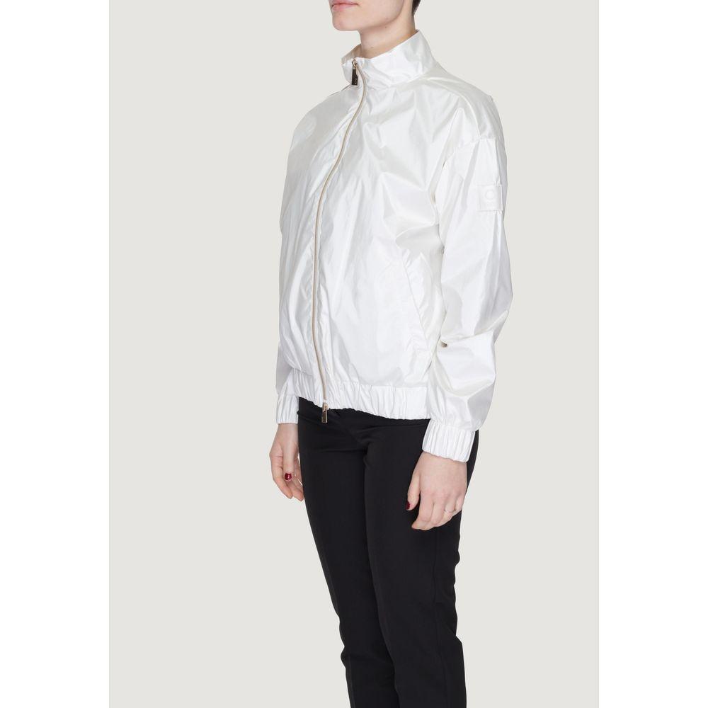 Suns White Polyester Jackets & Coat SU-14178600008-IT40|S