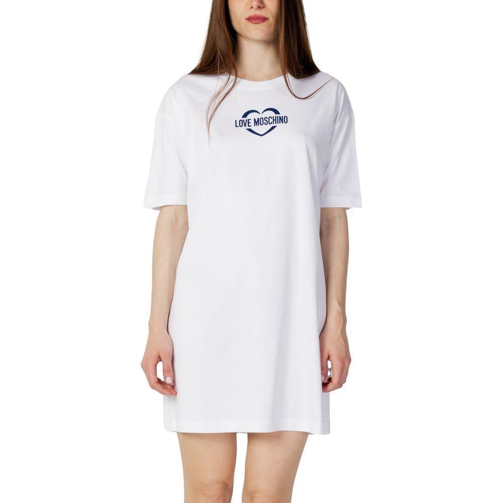 Love Moschino White Cotton Short LO-10219400008-IT40 | XS