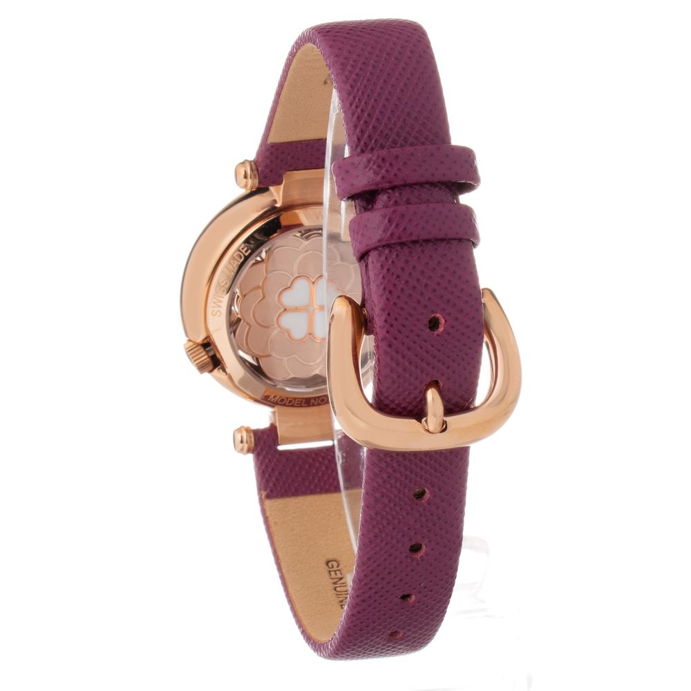 Folli Follie Purple Leather Dress Watch