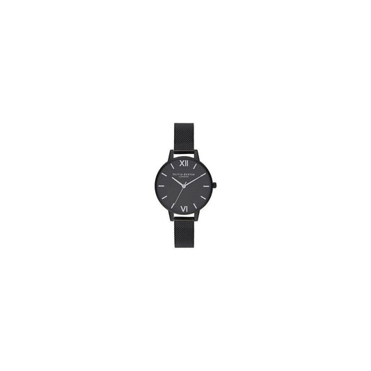 Olivia Burton Black Stainless Steel Watch