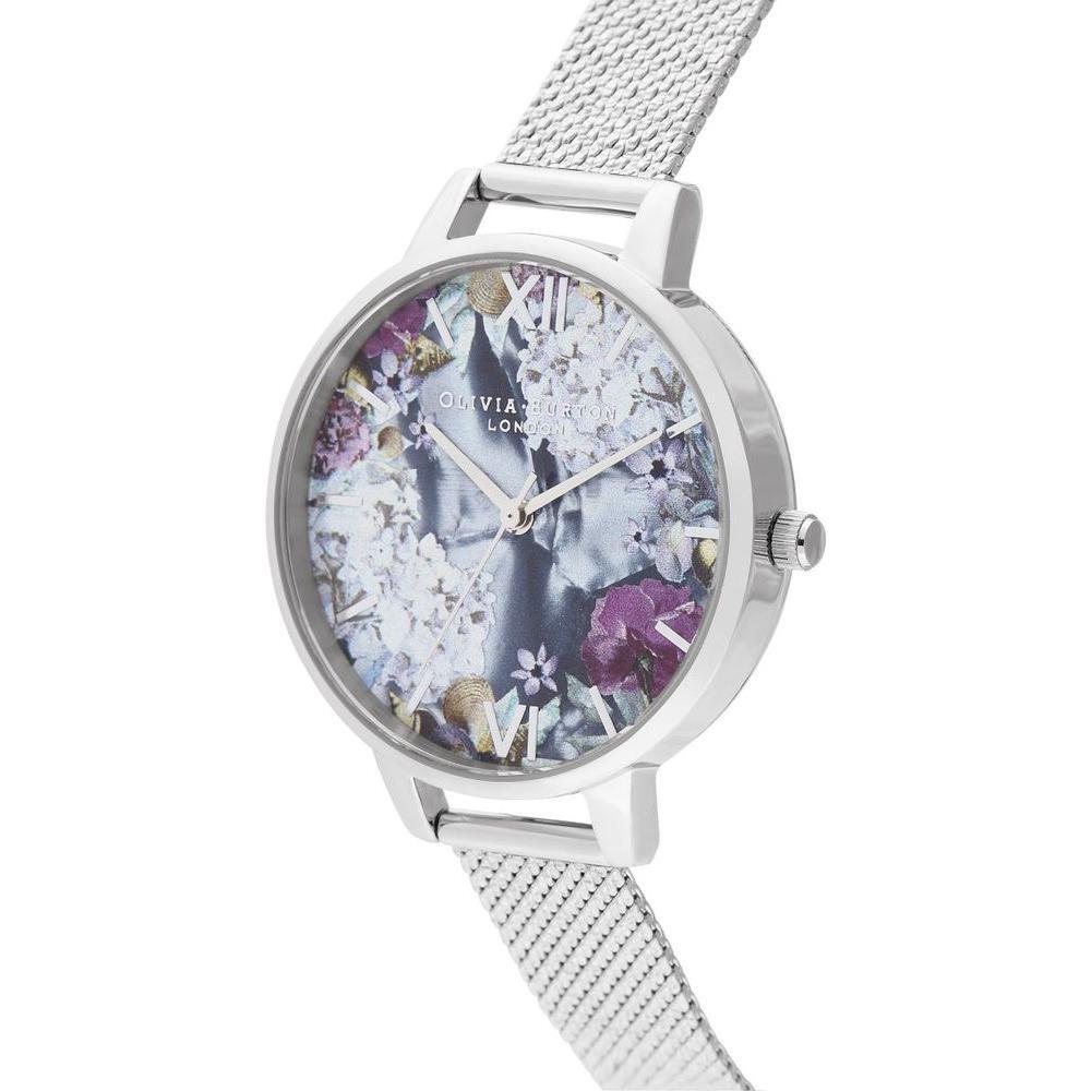 Olivia Burton Silver Stainless Steel Dress Watch