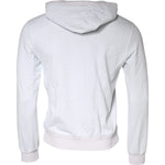 Dolce & Gabbana White Caesar Cotton Hooded Pullover Sweater TSH87227-48