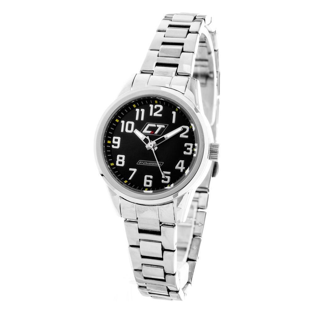 Chronotech Silver Stainless Steel Dress Watch
