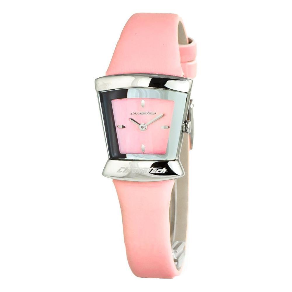 Chronotech Multicolor Leather Dress Watch