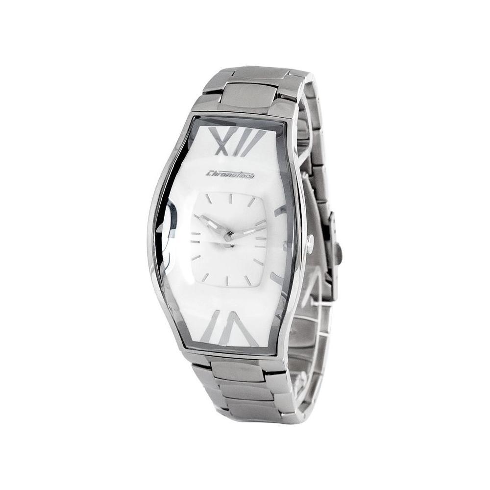 Chronotech Silver Stainless Steel Watch
