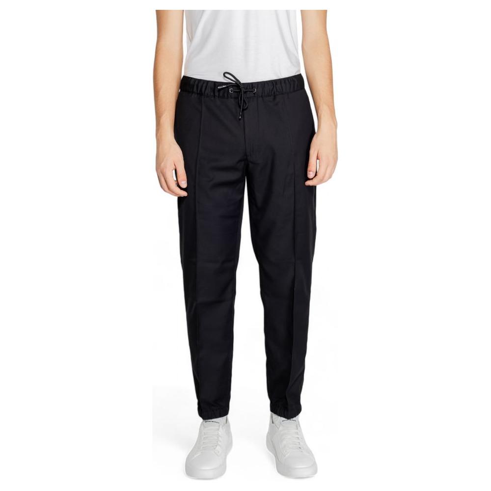 Armani Exchange Black Polyester Jeans & Pant