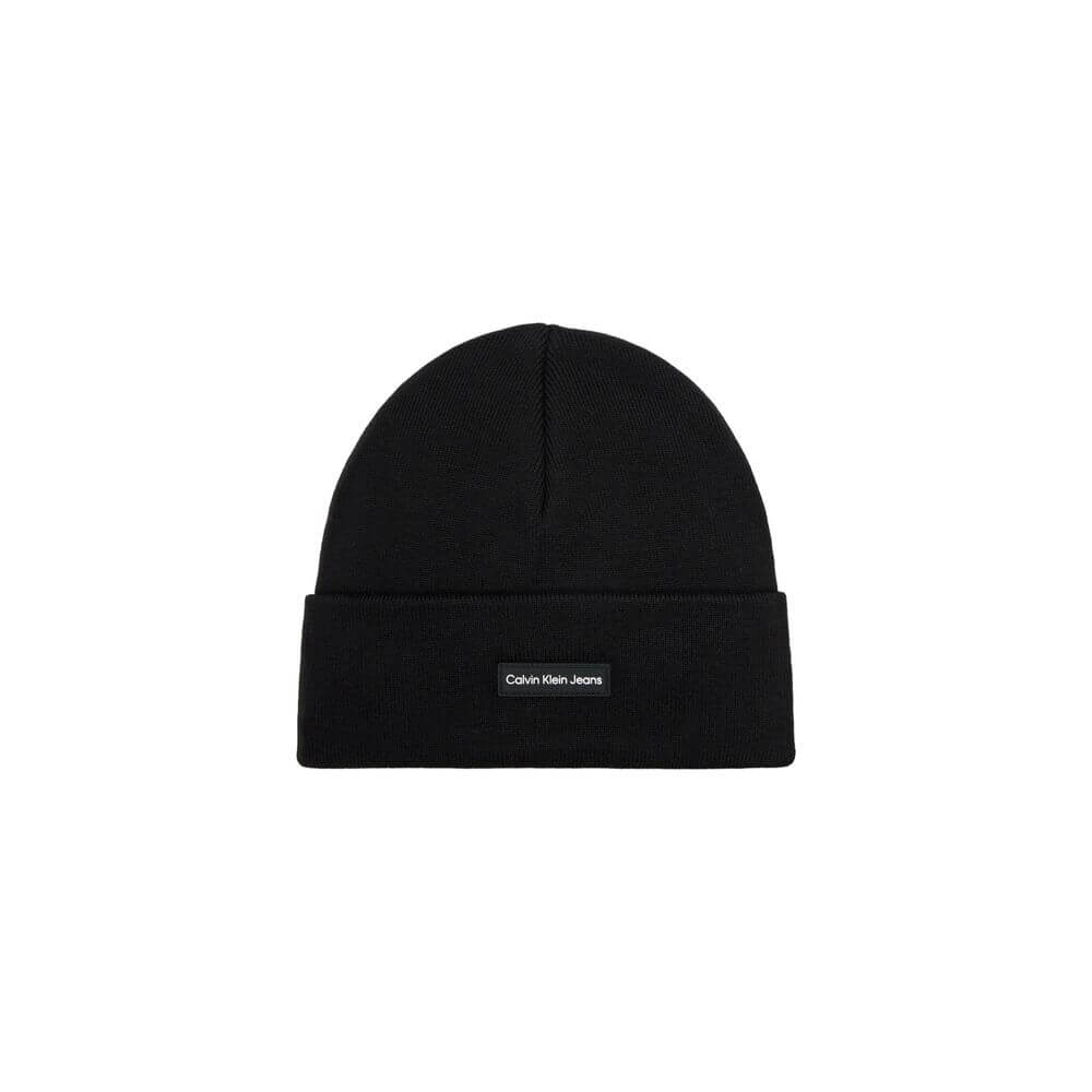 Calvin Klein Jeans Black Recycled Polyester Caps Baseball Hat