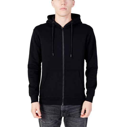 Jack Jones Black Polyester Hoodie