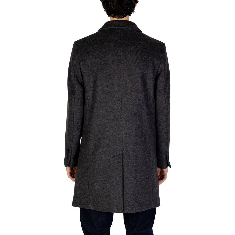 Antony Morato Gray Polyester Coat