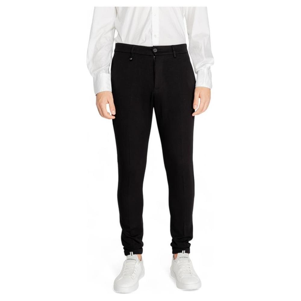Antony Morato Black Viscose Jeans & Pant