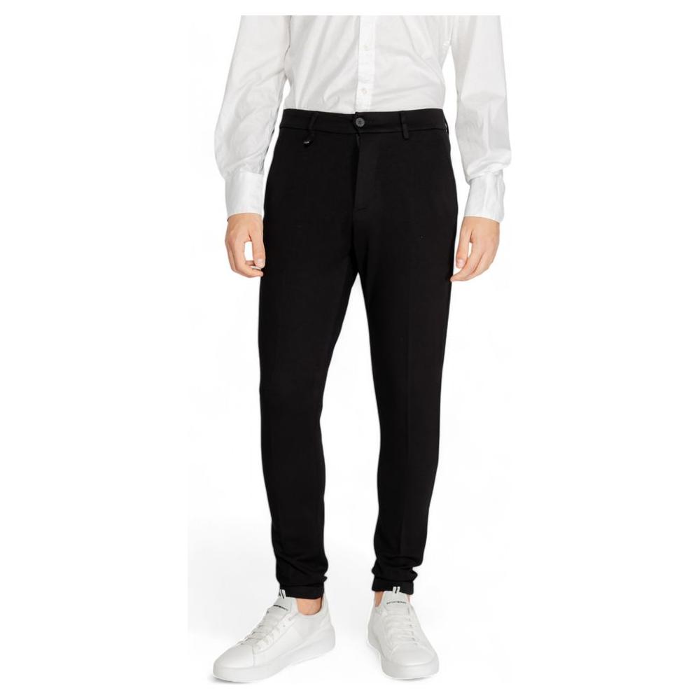 Antony Morato Black Viscose Jeans & Pant
