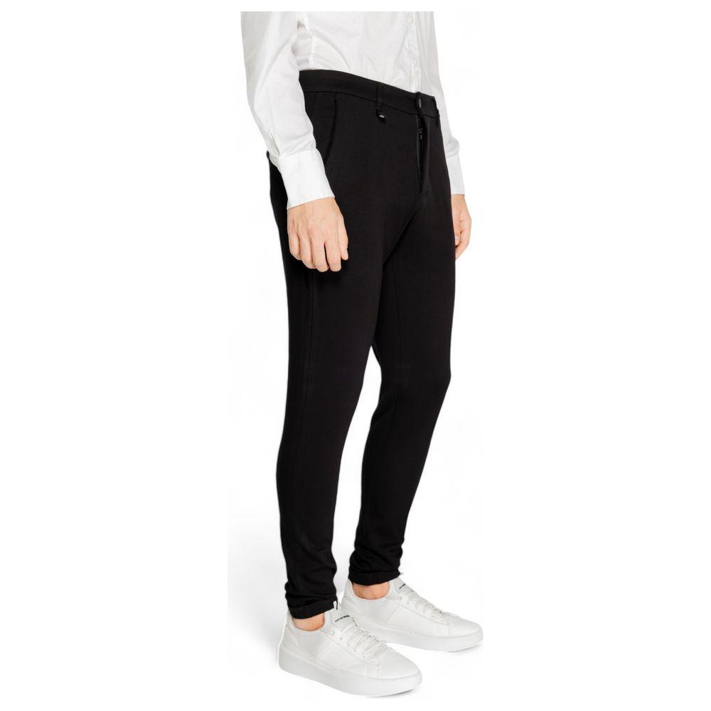 Antony Morato Black Viscose Jeans & Pant