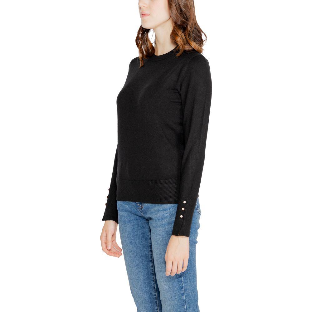 Jacqueline De Yong Black Viscose Tops & T-Shirt