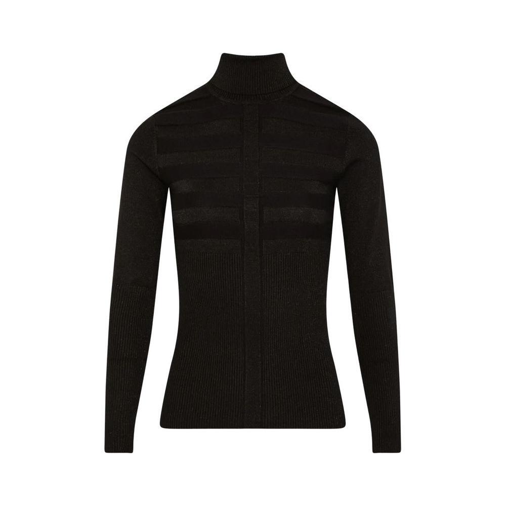 Morgan De Toi Black Viscose Turtleneck MO-13167900009-IT40|S