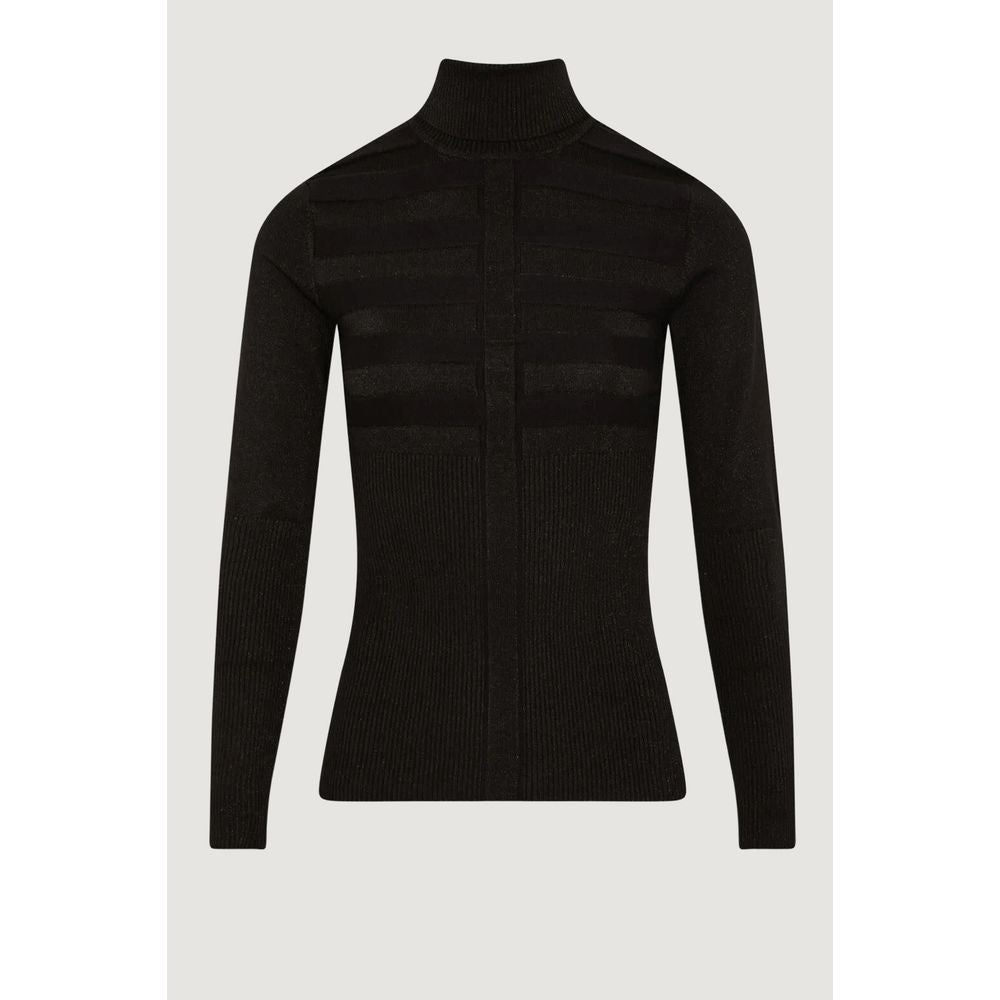 Morgan De Toi Black Viscose Turtleneck MO-13167900009-IT40|S