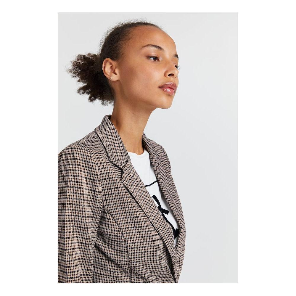 ICHI Beige Polyester Blazer IC-13338800127-IT40|S