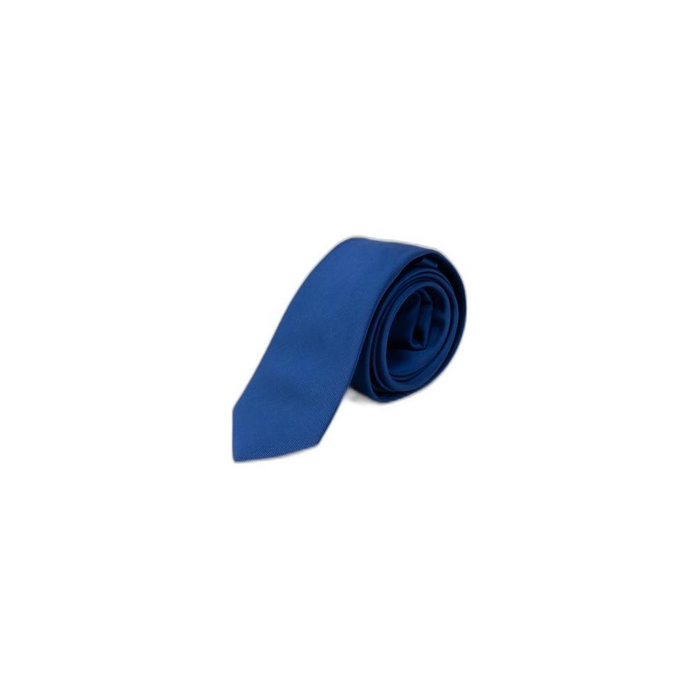 Antony Morato blue silk tie, perfect for spring/summer. 100% silk with dimensions 150x4.5x0.01 cm. Elegant men's accessory.