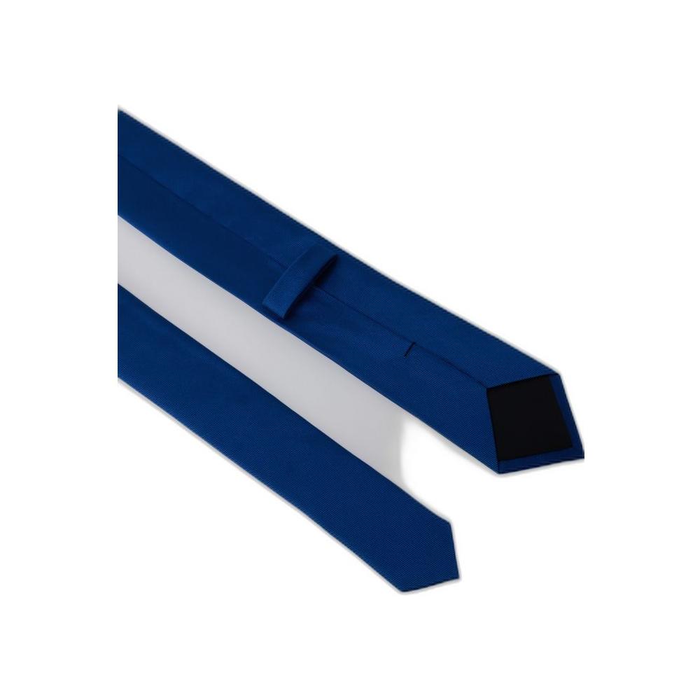 Antony Morato blue silk tie, perfect for spring and summer fashion; 100% silk, 150cm height, 4.5cm width.