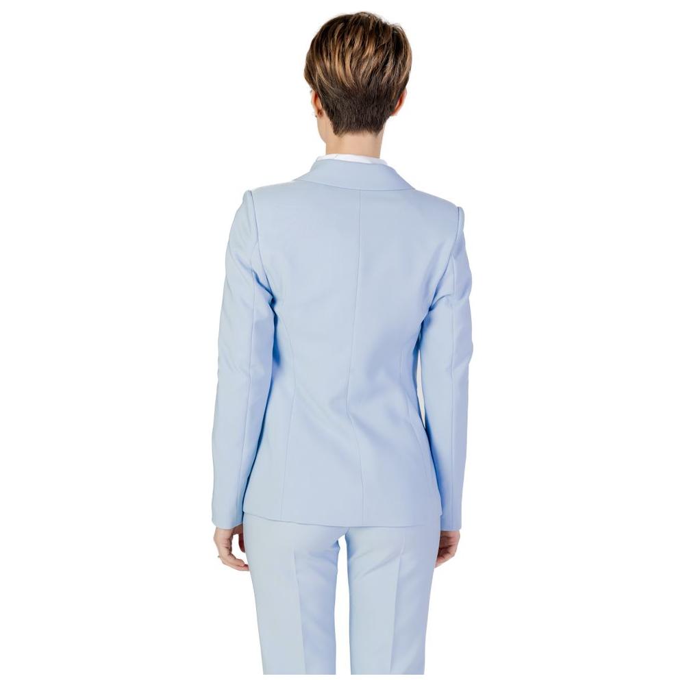 Sandro Ferrone Blue Polyester Suits & Blazer
