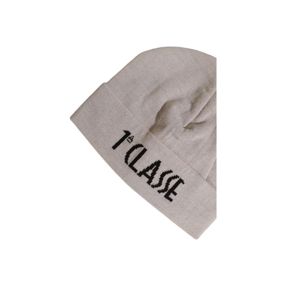 Alviero Martini Prima Classe cream wool hat for women, fall/winter collection, 50% wool, stylish warm accessory